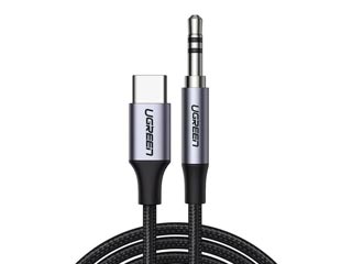 Ugreen AV143 USB TYPE-C (Male) to 3.5mm Stereo Jack Male - 1m