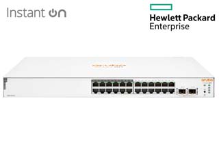 HPE Networking Instant On 1830 24-Port 10/100/1000 12-Port Class4 PoE + 2-Port SFP 195W Gigabit Switch