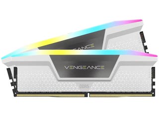 Corsair Vengeance RGB DDR5 32GB 5200MHz CL40 (Kit of 2) - White [CMH32GX5M2B5200C40W]