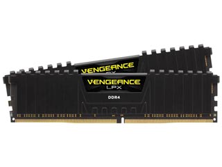 Corsair Vengeance LPX 16GB 2x8GB DDR4-3200 CL16 1.35V XMP UDIMM Non-ECC Black Desktop Memory Kit CMK16GX4M2E3200C16