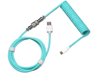 Cooler Master Coiled Keyboard Cable - Pastel Cyan [KB-CCZ1]