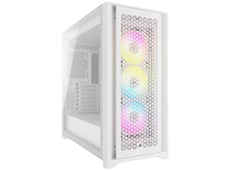 Corsair 5000D RGB Airflow Windowed Mid-Tower Case Tempered Glass - White