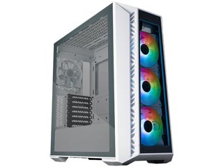 Cooler Master MasterBox 520 Windowed Mid-Tower Case Tempered Glass - White