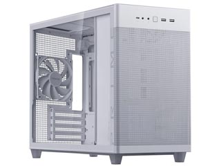 Asus Prime AP201 Windowed Mini-Tower Case Tempered Glass - White