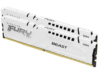 Kingston 32GB Fury Beast DDR5 5600MHz CL36 (Kit of 2) - White [KF556C36BWEK2-32]