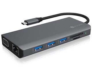 RaidSonic Icy Box 12-in-1 USB Type-C Docking Station [IB-DK4070-CPD]