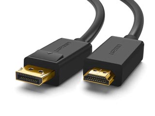 UGREEN DP101 Καλώδιο DisplayPort (Male) to HDMI (Male) 5m - Black