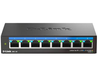 D-Link 8-Port 2.5 Gigabit Unmanaged Ethernet Switch [DMS-108]