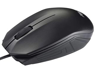 Asus UT280 Wired Ambidextrous Mouse - Black