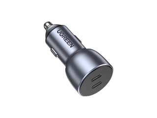 UGREEN CD213 Dual USB-C Car Charger 40W Quick Charge 3.0 - Aluminum [70594]