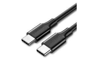 UGREEN US286 Καλώδιο USB 2.0 Type-C (Male) - Type-C (Male) - 3A Power Delivery - 60W - 1.0m - Black