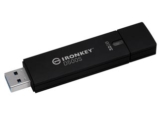Kingston IronKey D500S Encrypted Flash Drive - 32GB XTS-AES256
