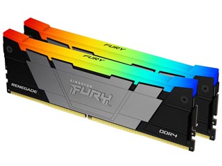 Kingston 16GB FURY Renegade RGB DDR4 3200Mhz Non-ECC CL16 (Kit of 2) [KF432C16RB2AK2/16]