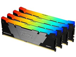 Kingston 64GB FURY Renegade RGB DDR4 3200Mhz Non-ECC CL16 (Kit of 4)