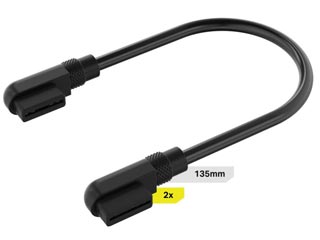 Corsair iCUE Link Cable Kit 2x 90° 135mm - Black [CL-9011133-WW]