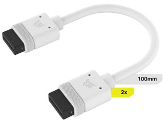 Corsair iCUE Link Cable Kit 2x 100mm - White [CL-9011129-WW]