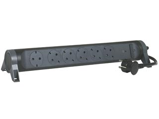 Legrand Πολύπριζο 6 Θέσεων (Schuko) με Προστασία Υπέρτασης - 1.5m