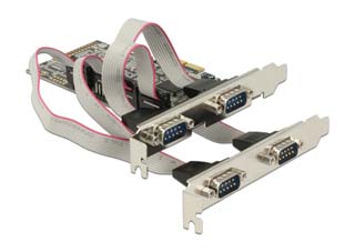 Delock PCI Express 4x Serial Interface card with low profile bracket [89178]