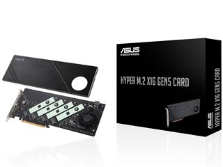 Asus Hyper M.2 x16 Gen5 Card PCIe 5.0 to 4x M.2 NVMe [90MC0CY0-M0EAY0]