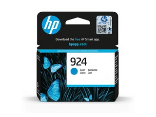 HP 924 Cyan Inkjet Print Cartridge