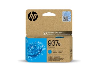 HP 937e EvoMore Cyan Inkjet Print Cartridge