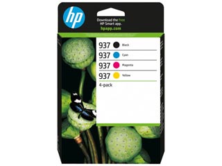 HP 937 Combo-pack Cyan/Magenta/Yellow/Black Ink Cartridges