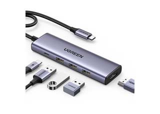 UGREEN CM511 USB 3.0 Type-C Docking Station - 3x USB-A/ HDMI/ TYPE-C [15596]