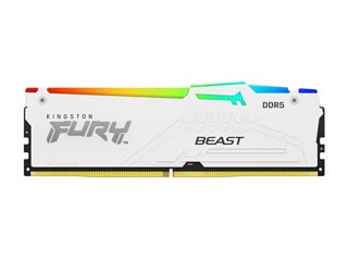 Kingston 16GB FURY Beast RGB DDR5 6000MHz CL30 - White