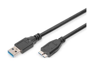 Digitus Καλώδιο USB 3.0 Type A (Male) - Type Micro-B (Male) 1m
