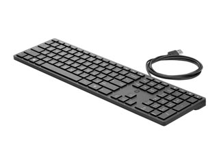 HP Keyboard 320K Wired USB - Black - US Layout [9SR37AA]