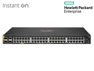 HPE Networking Instant On CX 6000 48-Port 10/100/1000 Class4 PoE/PoE+ + 4-Port SFP 370W Gigabit Switch