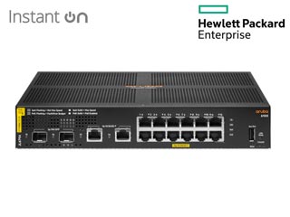 HPE Networking Instant On CX 6100 12-Port 10/100/1000 Class4 PoE/PoE+ + 2-Port SFP+ 139W Gigabit Switch