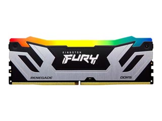 Kingston 24GB Fury Renegade RGB DDR5 8400MHz CL40 - Silver XMP [KF584CU40RSA-24]
