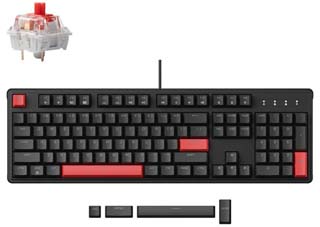 Keychron Lemokey X3 QMK/VIA Wired Mechanical Keyboard - Red Switches - US Layout [X3-A1]