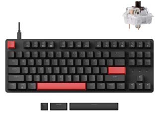 Keychron Lemokey X1 80% Tenkeyless QMK/VIA Wired Mechanical Keyboard - Brown Switches - US Layout [X1-A3]