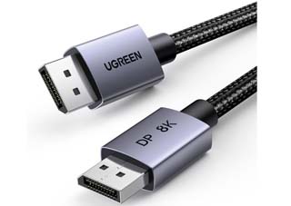 Ugreen Καλώδιο DP120 DisplayPort 1.4 (Male to Male) 2m - Black