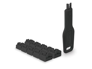 Lindy RJ-45 Port Blocker - 10 Pieces With Key - Black [47891]