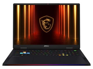 MSI Raider 18 HX AI A2XWJG - Ultra 9-285HX - 64GB - 4TB SSD (2+2TB) - Nvidia RTX 5090 24GB - Windows 11 Pro - Ultra HD+ 120Hz Display [9S7-182462-209]