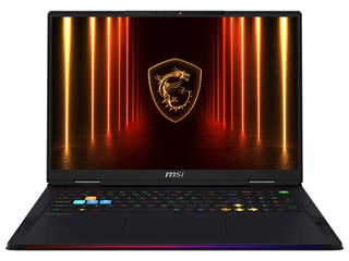 MSI Raider A18 HX A9WJG - Ryzen 9 9955HX3D - 64GB - 4TB SSD (2+2TB) - Nvidia RTX 5090 24GB - Windows 11 Pro - Ultra HD+ 120Hz Display [9S7-182L72-073]