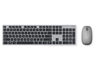 Asus Wireless Keyboard and Mouse Desktop Set W5000 Copilot - Grey - US Layout