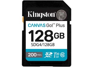 Kingston Canvas Go Plus Gen 4 128GB SDXC Class 10 UHS-1 U3 V30 [SDG4/128GB]