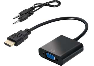 Transmedia Αντάπτορας HDMI (Male) σε VGA (Female) with Audio Cable [C315-02L]