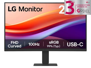 LG Electronics 24U421A-B Full HD 23.8¨ Curved Wide LED VA - 100Hz / 5ms - HDR Ready