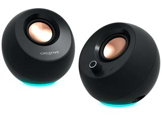 Creative Pebble Pro 2.0 RGB Minimalistic USB-C Speakers with Bluetooth - Black [51MF1710AA000]