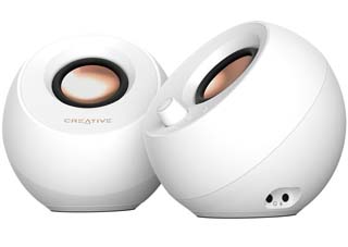 Creative Pebble Pro 2.0 RGB Minimalistic USB-C Speakers with Bluetooth - White [51MF1710AA003]