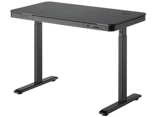 Brateck S08-22DSWW-BK Electric Standing Desk with drawer - Black [S08-22DSWW-BK]