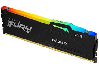 Kingston 32GB FURY Beast RGB DDR5 5600MHz CL40