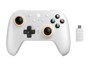 8BitDo Ultimate 2 Controller for Windows PC / Android - Bluetooth Wired & 2.4GHz - White [RET00508]