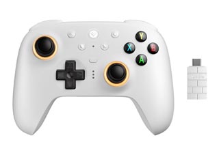 8BitDo Ultimate 2 Controller for Windows PC / Switch 1 & 2 - Bluetooth / 2.4GHz / Wired - White [RET00519]