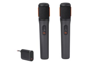 JBL Dual Wireless Digital Mics with 6.35mm Dongle Receiver - Black [JBLPBWIRELESSMIC]